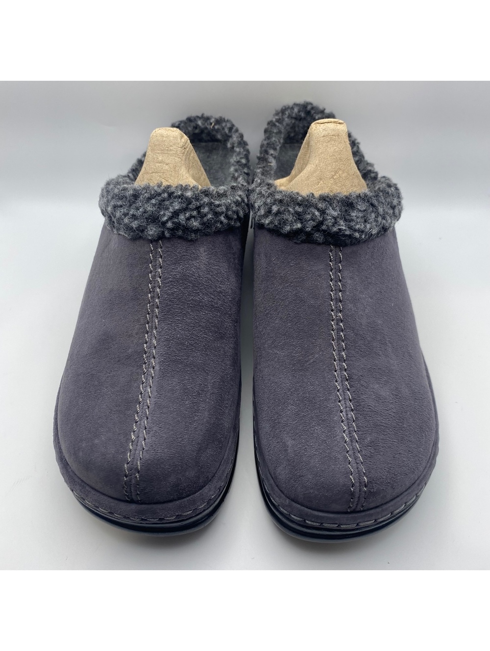 Klogs Footwear Munich Medium Blackened Pearl Suede Clogs Size 6